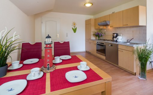 Küche und Essbereich | Ferienwohnung - Loggia-Wohnung